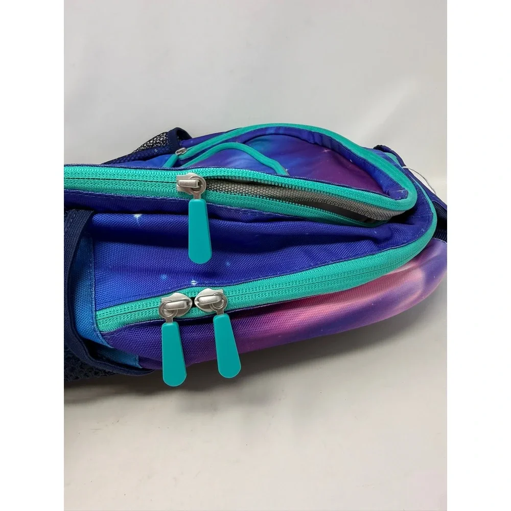 Pottery Barn Teen Gear-Up Backpack Aurora Borealis Galaxy Purple Blue Starry